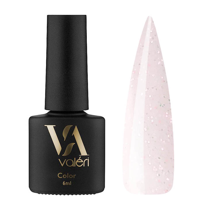 Гель лак для ногтей Valeri Color №132 (светло-розовый с шимером) 6 мл