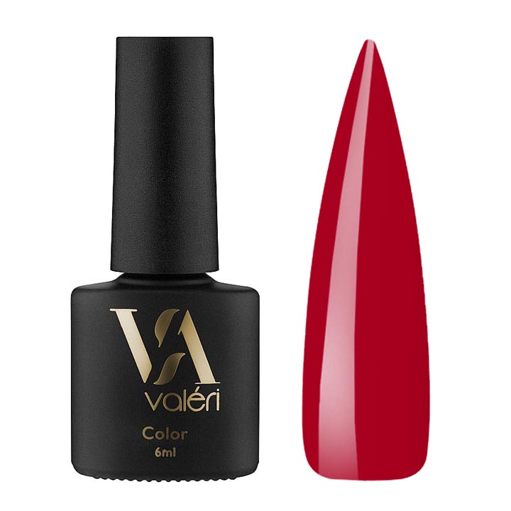 Гель лак для нігтів Valeri Color №141 (червоний) 6 мл