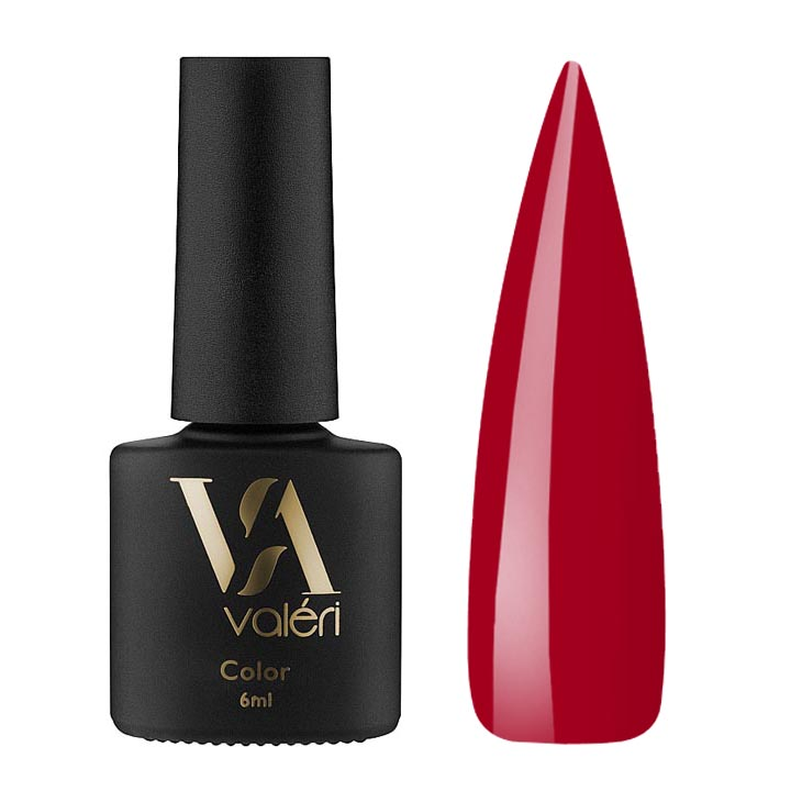 Гель лак для ногтей Valeri Color №142 (красный) 6 мл