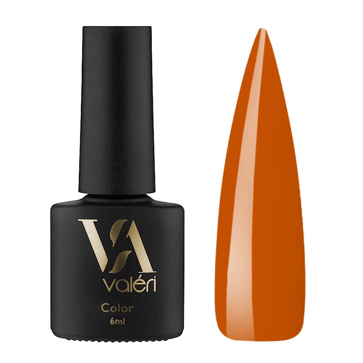 Гель лак для ногтей Valeri Color №145 (оранжевый) 6 мл