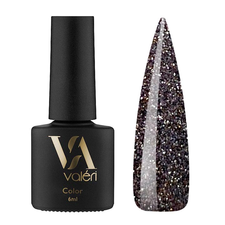 Гель лак для нігтів Valeri світловідбиваючий Flash №005 (шампанське) 6 мл
