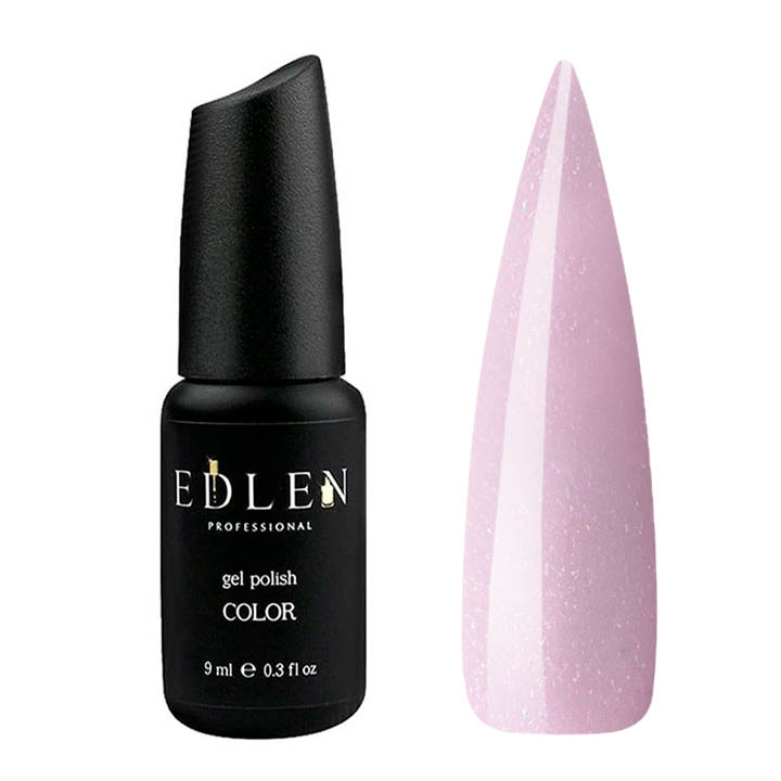 Гель лак для ногтей EDLEN №007 (нежно-розовый с микроблеском) 9 мл