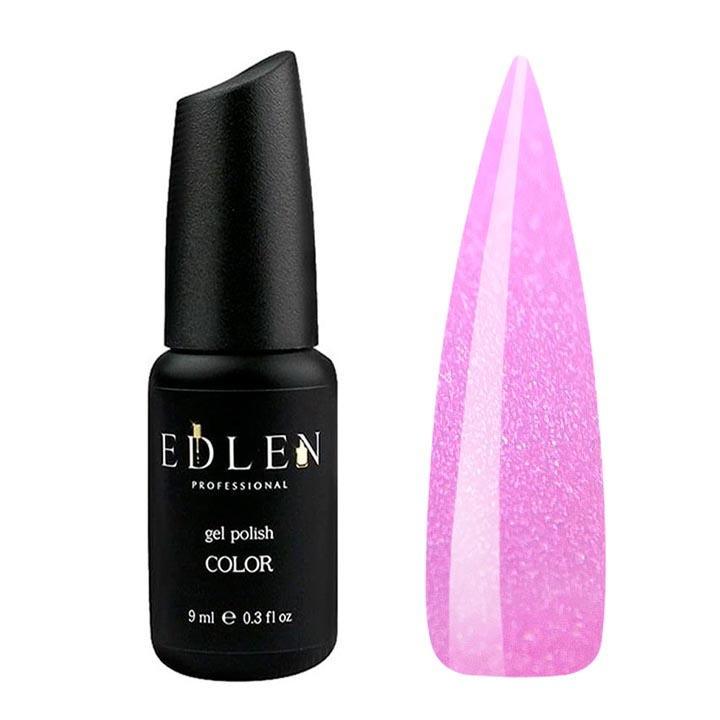 Гель лак для ногтей EDLEN №009 (розовый с микроблеском) 9 мл