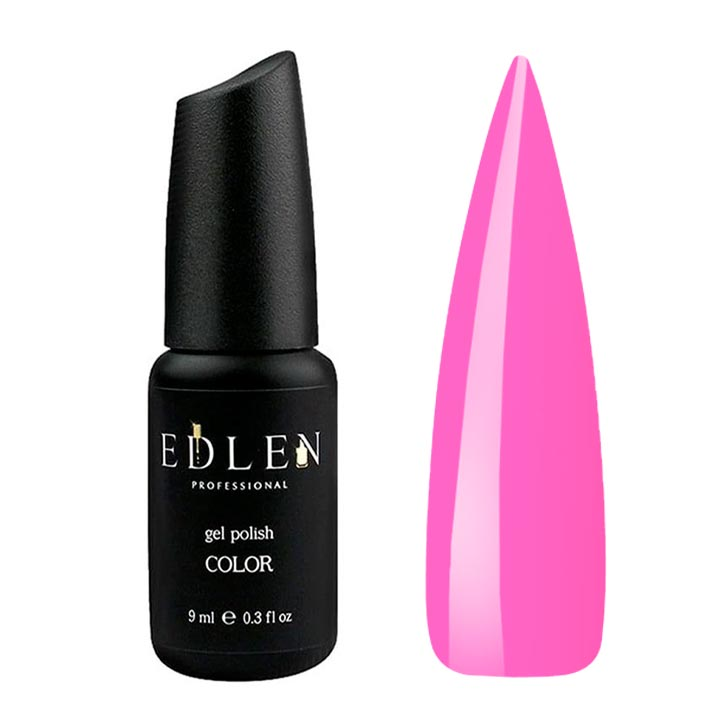 Гель лак для нігтів EDLEN №011 (рожевий барбі) 9 мл
