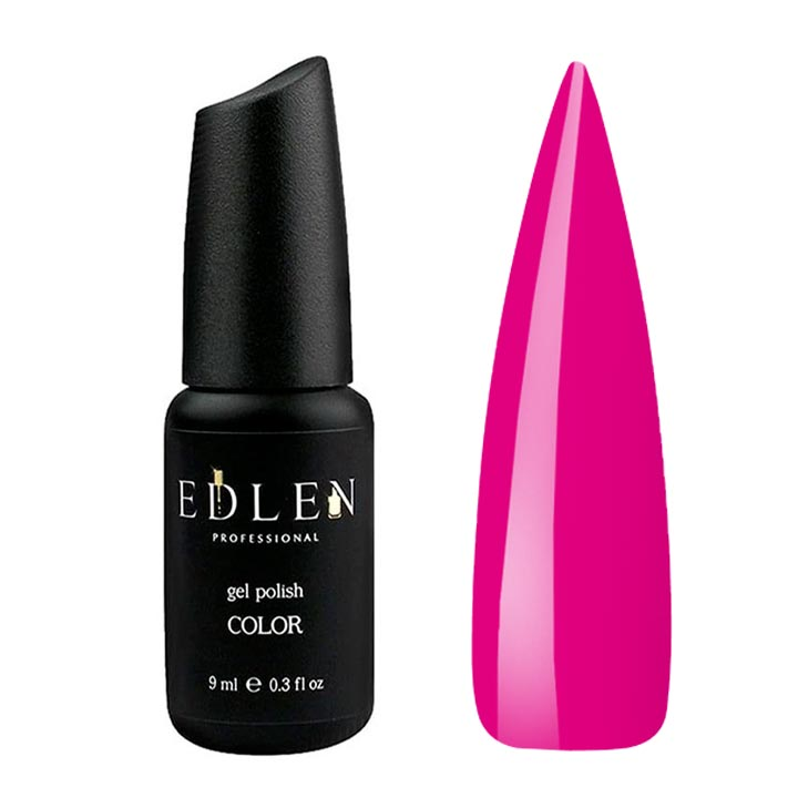 Гель лак для нігтів EDLEN №012 (ягідний рожевий) 9 мл