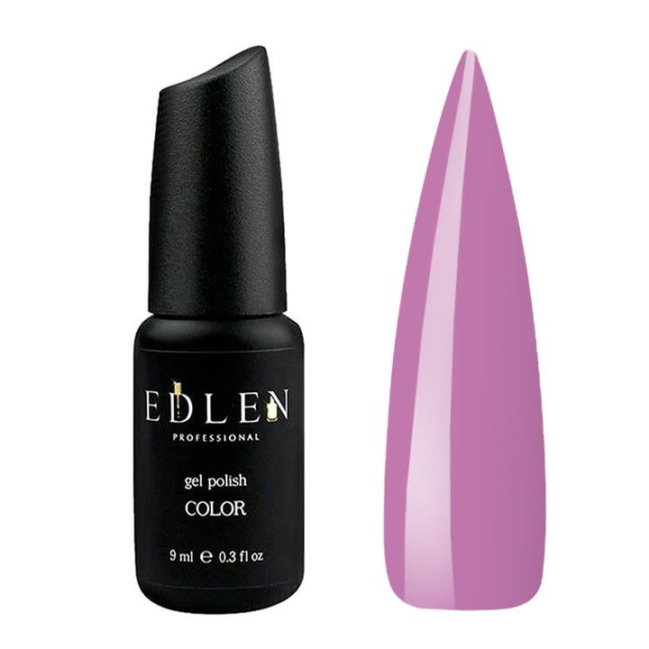 Гель лак для ногтей EDLEN №018 (пастельный сиренево-фиолетовый) 9 мл