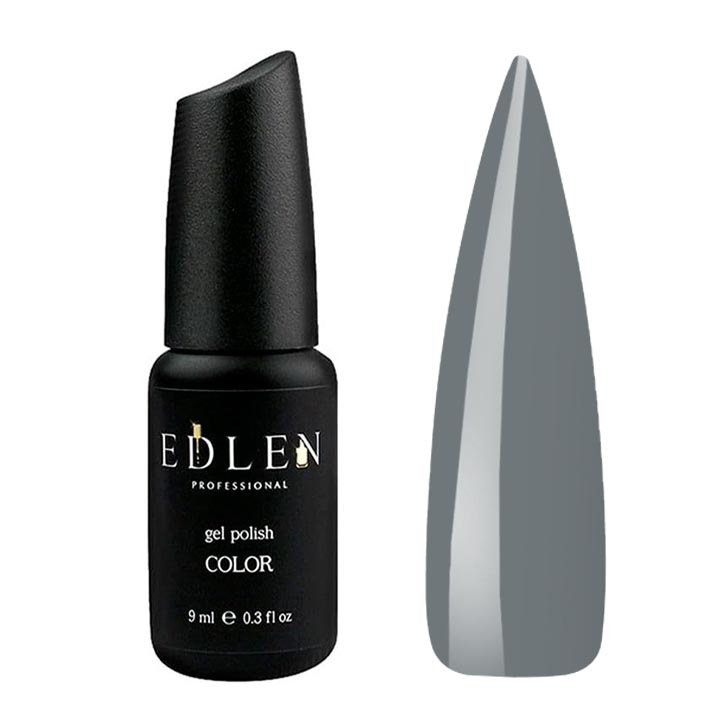 Гель лак для ногтей EDLEN №035 (серый) 9 мл