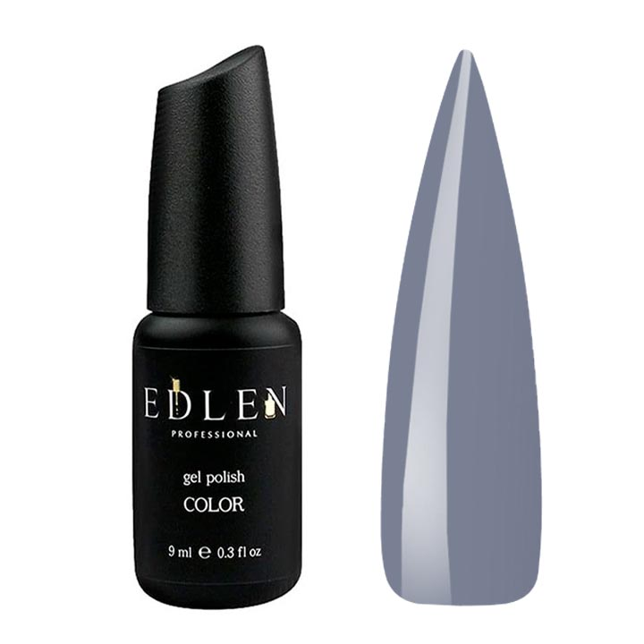 Гель лак для нігтів EDLEN №036 (сірий з фіолетовим підтоном) 9 мл