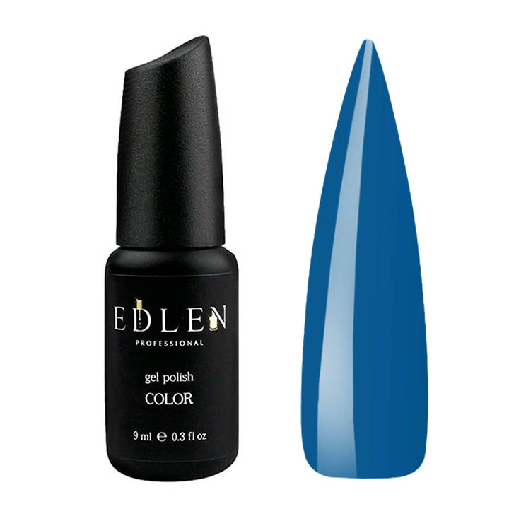 Гель лак для нігтів EDLEN №055 (приглушено-синій) 9 мл