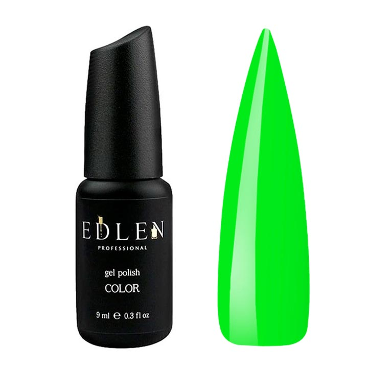 Гель лак для нігтів EDLEN №063 (світло-зелений) 9 мл