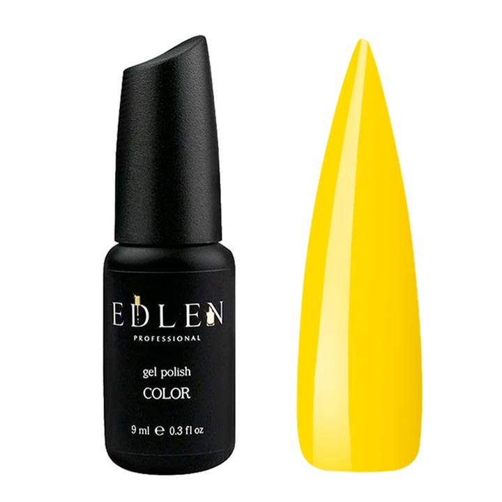 Гель лак для ногтей EDLEN №066 (желтый) 9 мл