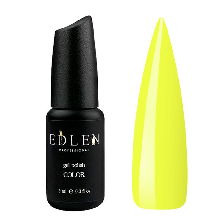 Гель лак для ногтей EDLEN №068 (желтый) 9 мл