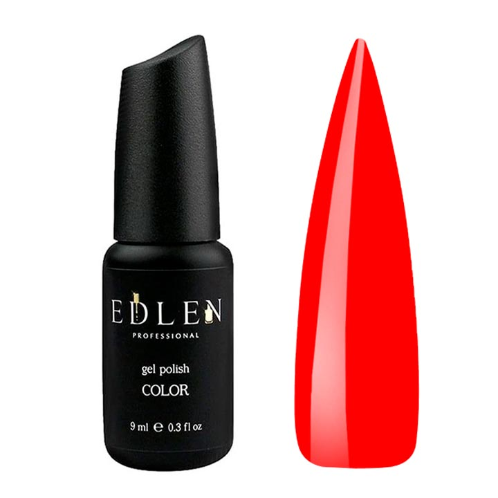 Гель лак для ногтей EDLEN №071 (оранжево-красный) 9 мл