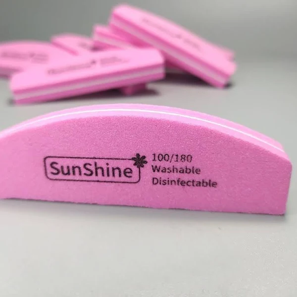 Баф для нігтів Sunshine міні 100/180 (9 см) колір в асортименті