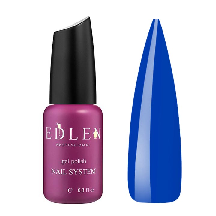Камуфлююча база для нігтів Edlen New Formula Base Neon №049 (синій, неоновий) 9 мл