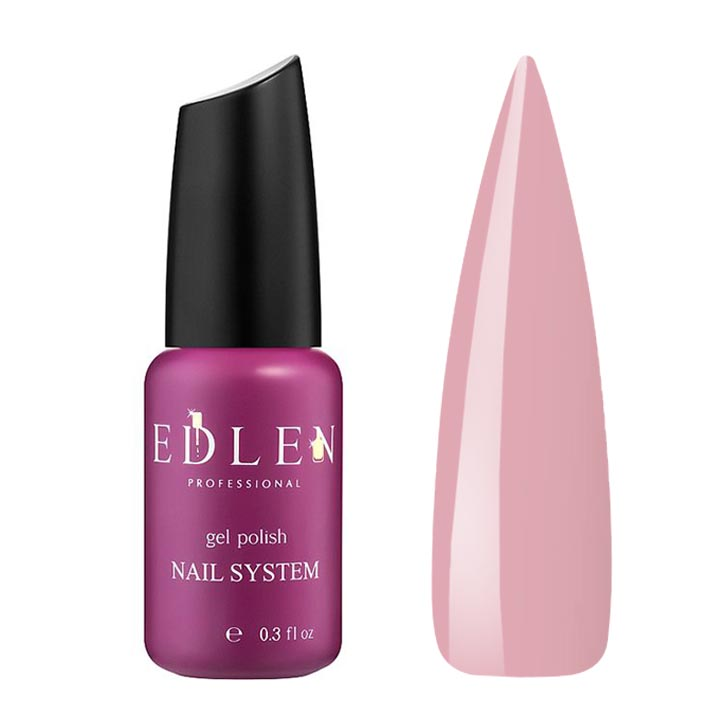 Камуфлююча база для нігтів Edlen New Formula Base Nude №007 (пудрово-рожевий) 9 мл