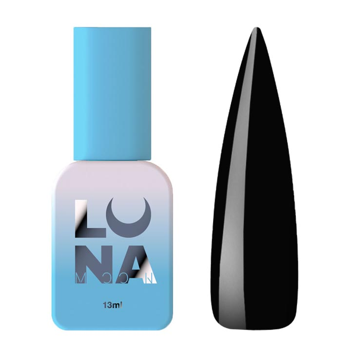 Гель лак для ногтей LUNA Color №001 (черный) 13 мл