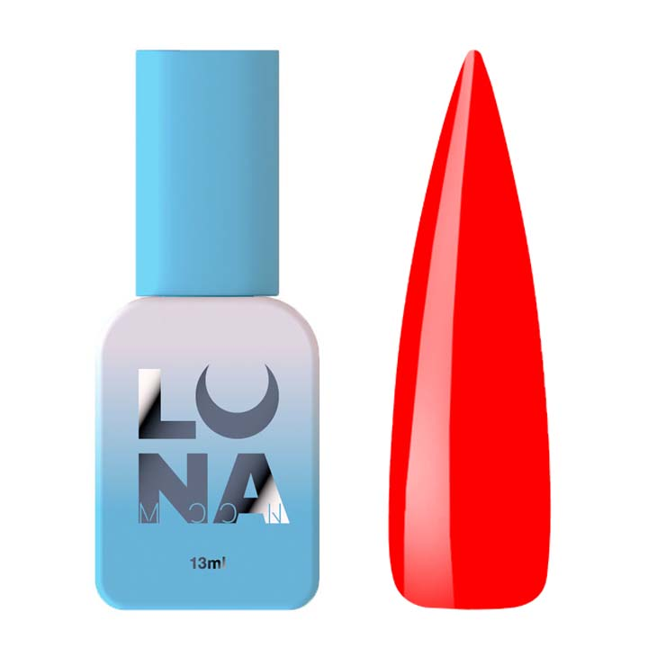 Гель лак для нігтів LUNA Color №142 (насичено-червоний) 13 мл