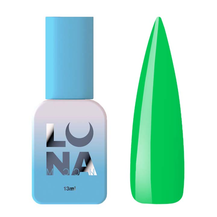 Гель лак для нігтів LUNA Color №153 (насичено-зелений,неон) 13 мл