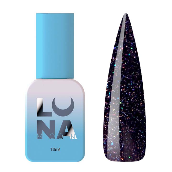 Гель лак для ногтей LUNA Color №123 (фиолетовый с блестками) 13 мл