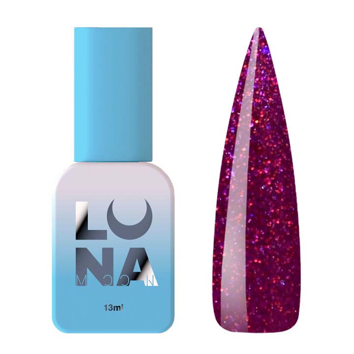 Гель лак для нігтів LUNA Color №127 (світло-фіолетовий з мікроблиском) 13 мл