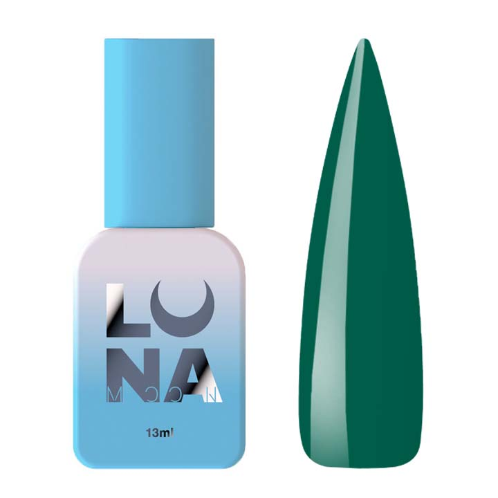 Гель лак для ногтей LUNA Color №114 (глубокий зеленый) 13 мл