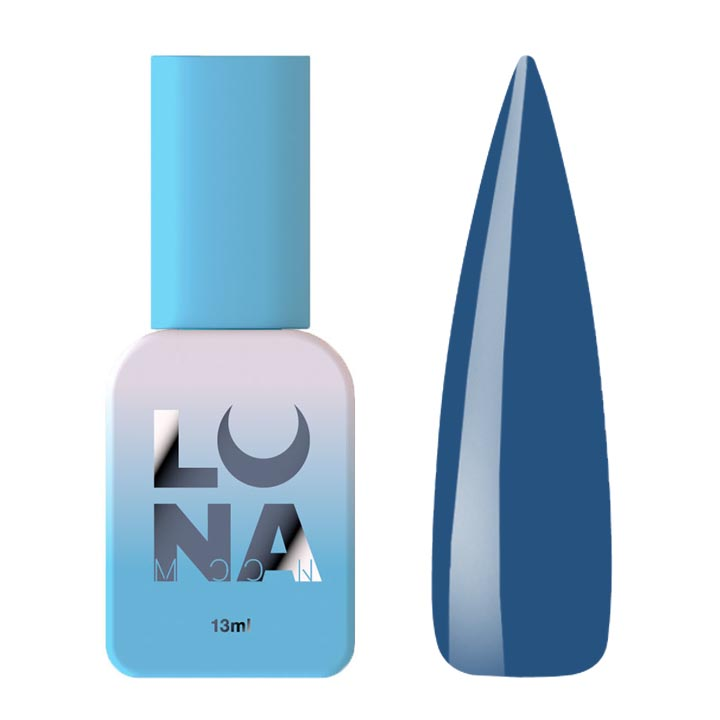 Гель лак для нігтів LUNA Color №052 (темно блакитний) 13 мл