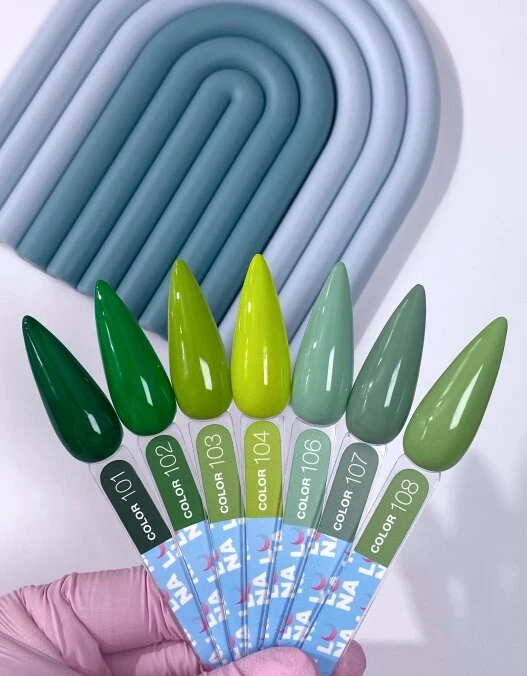 Гель лак для ногтей LUNA Color №102 (зеленый) 13 мл