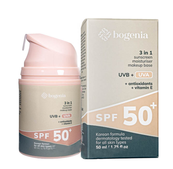 Солнцезащитный крем Sunscreen Face Cream SPF 50+ Bogenia BG422 №001 50 мл