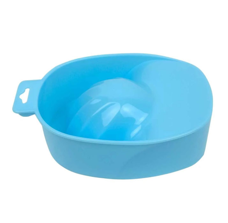 Ванночка для маникюра NoName голубая пластмассовая