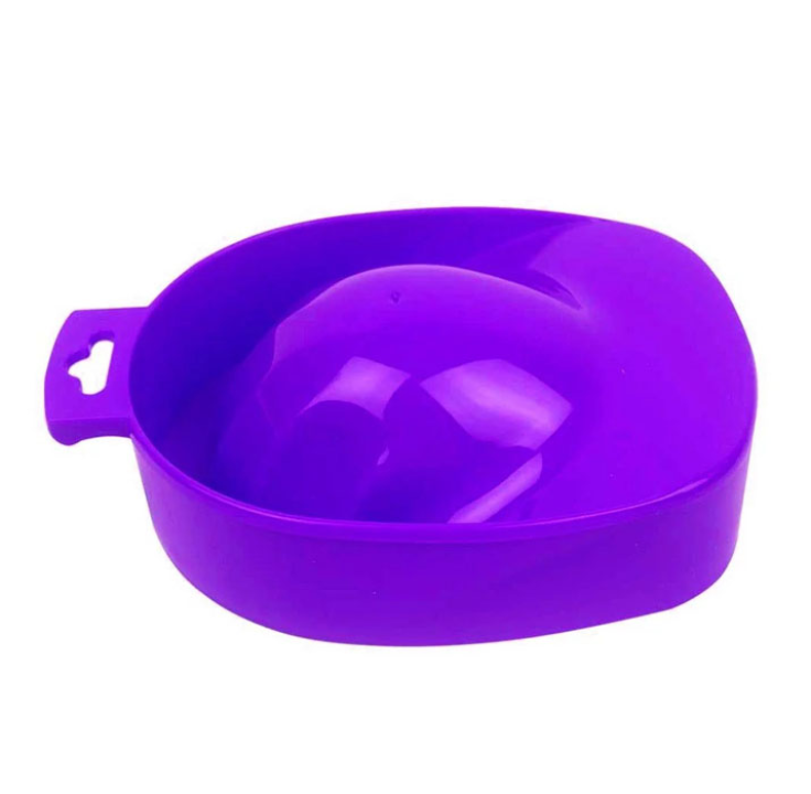 Ванночка для маникюра NoName фиолетовая пластмассовая