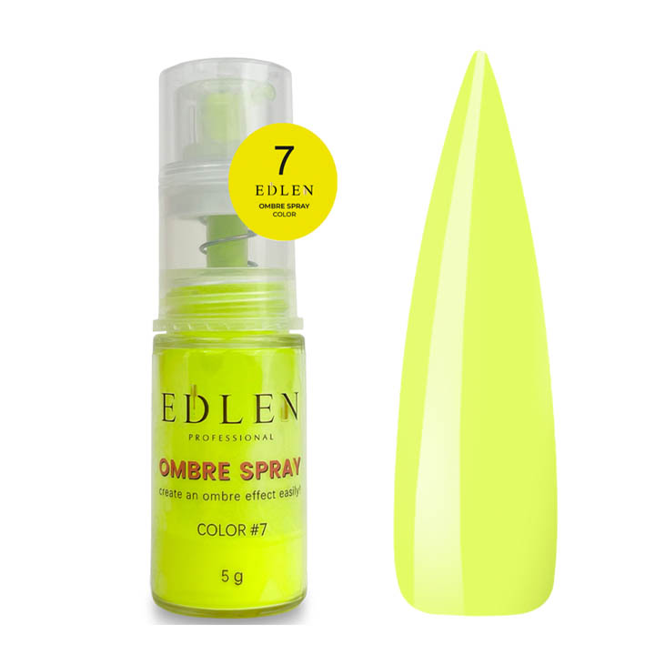 Спрей для ефекту омбре Edlen Ombre Spray Color №007 (жовтий) 5 мл