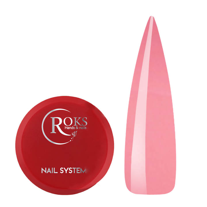 Гель для наращивания ногтей ROKS NEW Builder Gel №004 (насыщенно-розовый) 50 мл