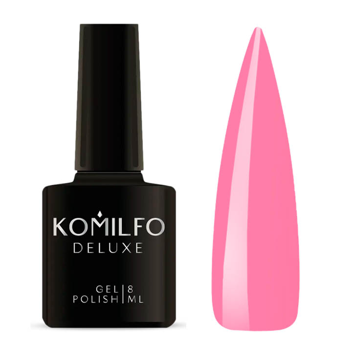 Гель лак Komilfo Deluxe Series №D020 (насыщенно-розовый, эмаль) 8 мл
