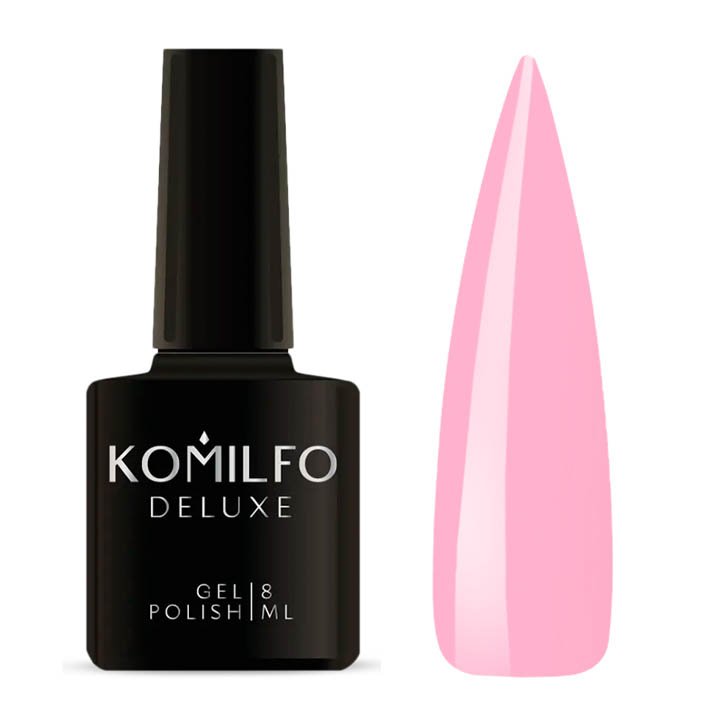 Гель лак Komilfo Deluxe Series №D024 (світло-рожевий, емаль) 8 мл
