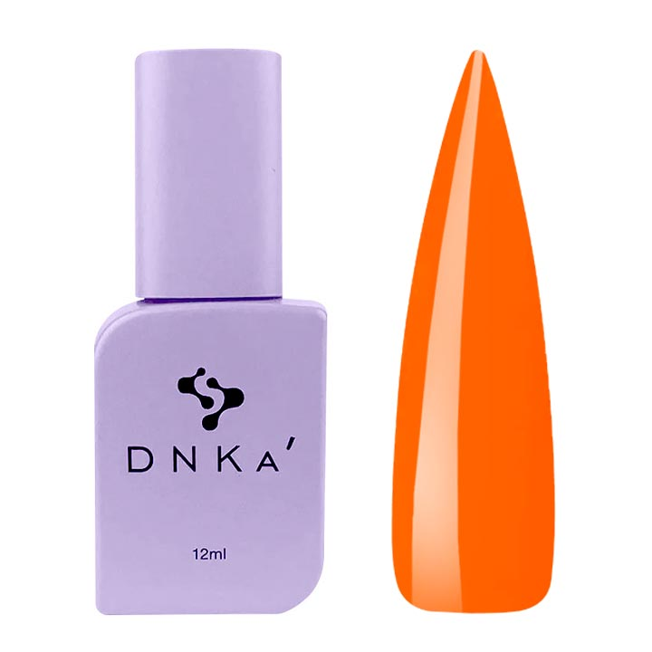 Гель-лак для ногтей DNKa №0117 (оранжевый, эмаль), 12 мл