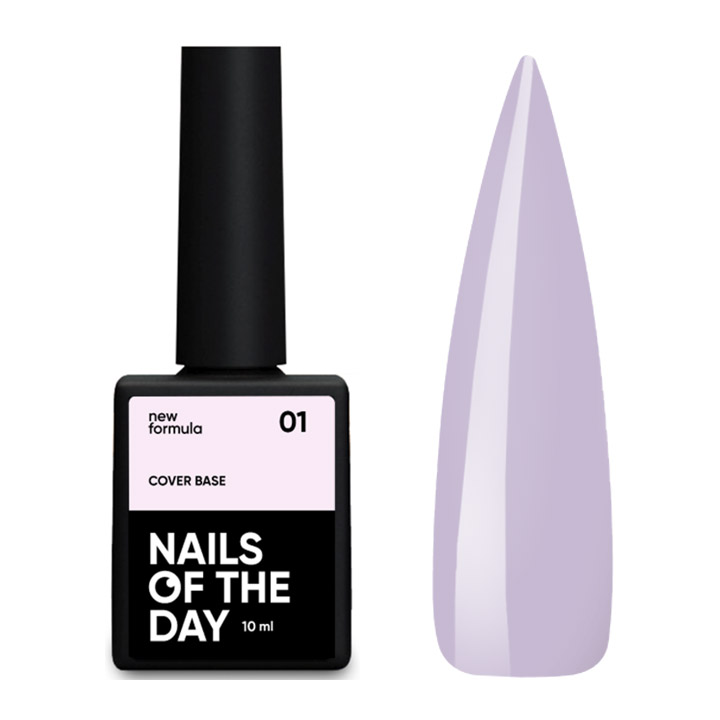 Камуфлирующая база для ногтей NAILSOFTHEDAY Base Cover NEW Formula №001 (нежно-розовый) 10 мл