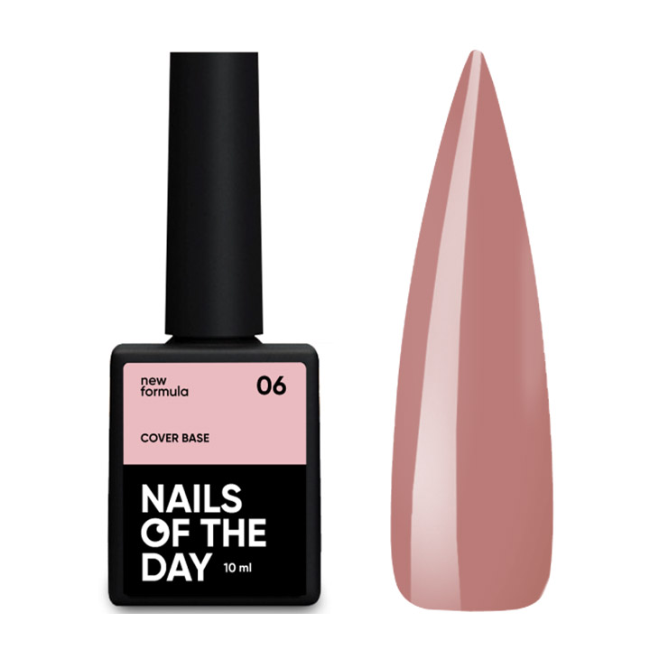 Камуфлирующая база для ногтей NAILSOFTHEDAY Base Cover NEW Formula №006 (нюд-персиковый) 10 мл