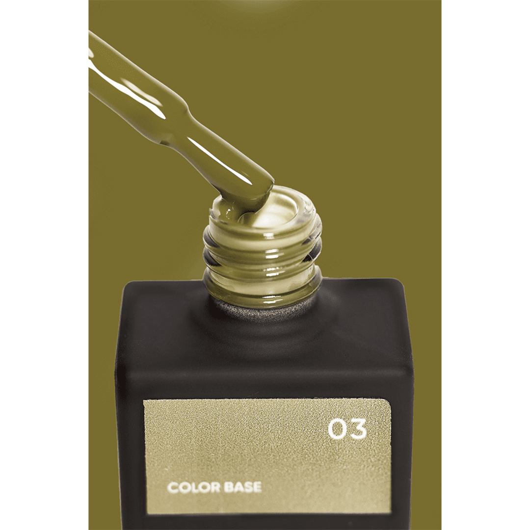 База кольорова для нігтів NAILSOFTHEDAY Base Color №003 (хакі), 10 мл