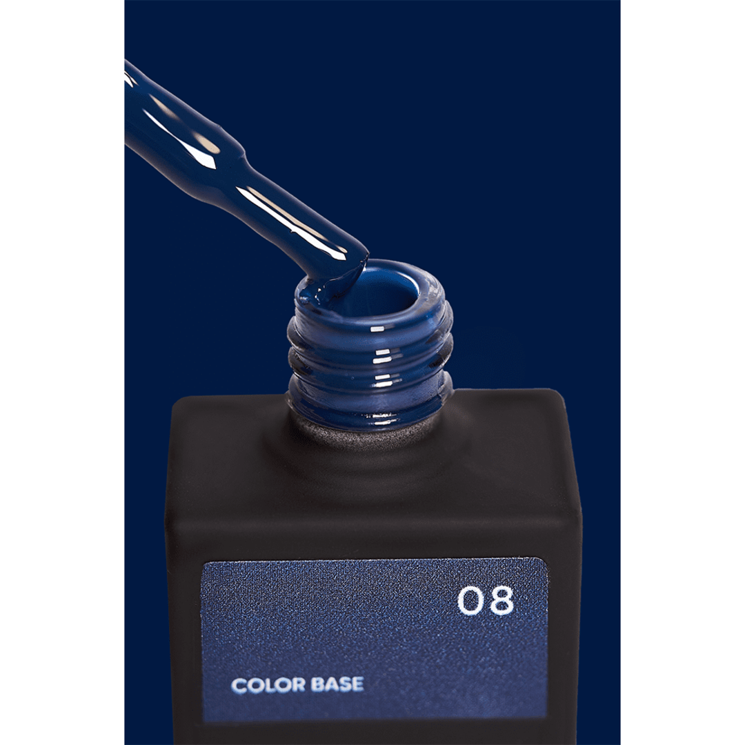 База кольорова для нігтів NAILSOFTHEDAY Base Color №008 (синя), 10 мл