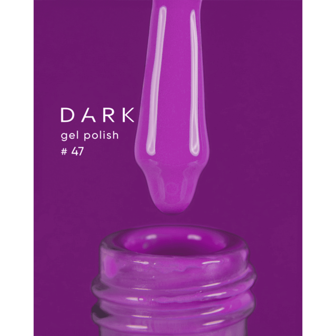 Гель лак Dark gel polish new collection №047 (малиновый) 10 мл