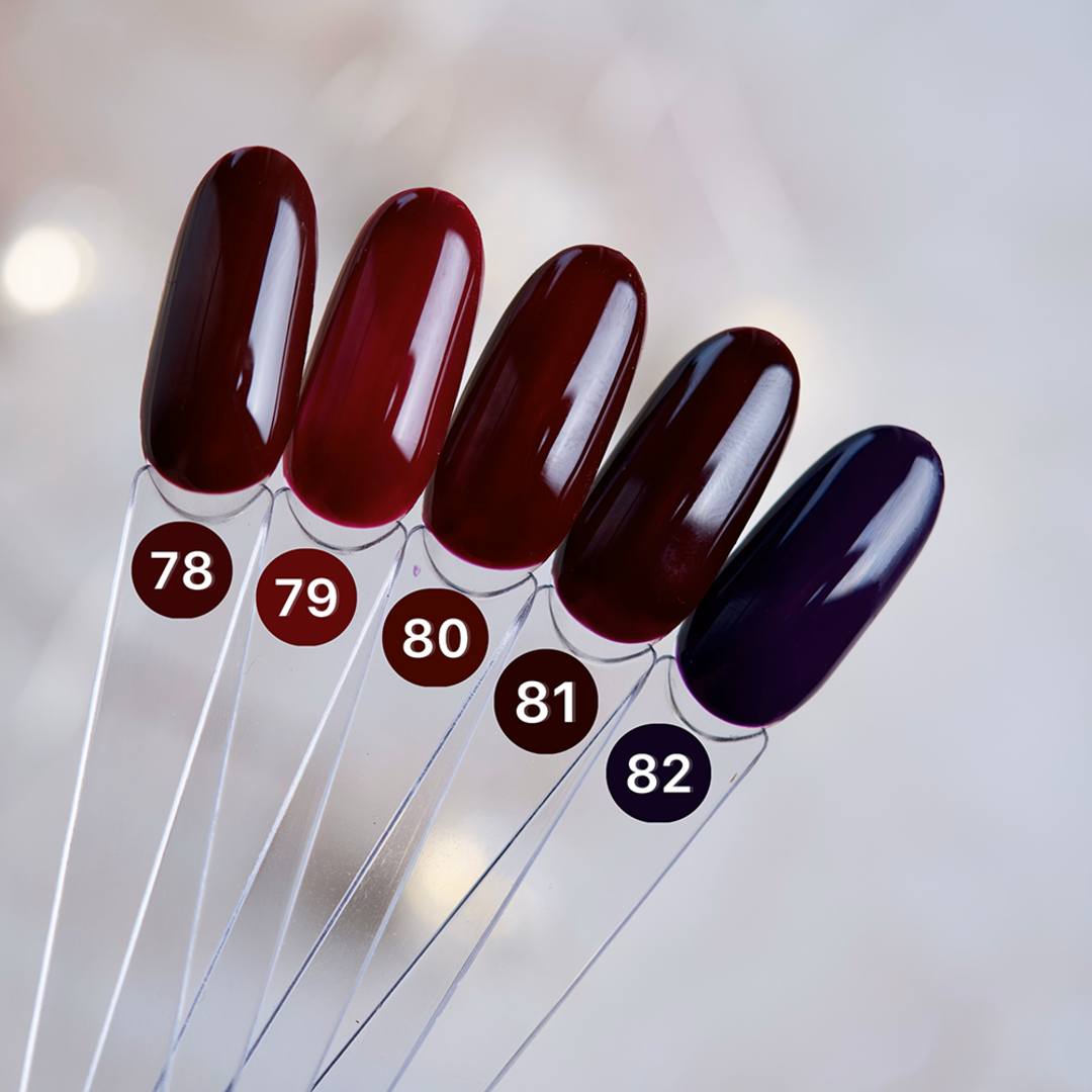 Гель лак Dark gel polish new collection №078 (бордовый) 10 мл