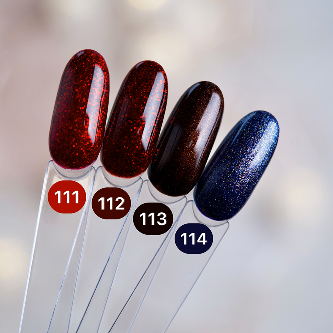 Гель лак Dark gel polish new collection №111 (малиновый с блеском) 10 мл