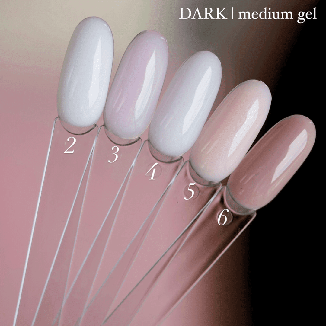 Гель для наращивания ногтей Dark Medium Gel №003 (нежно-розовый) 30 мл