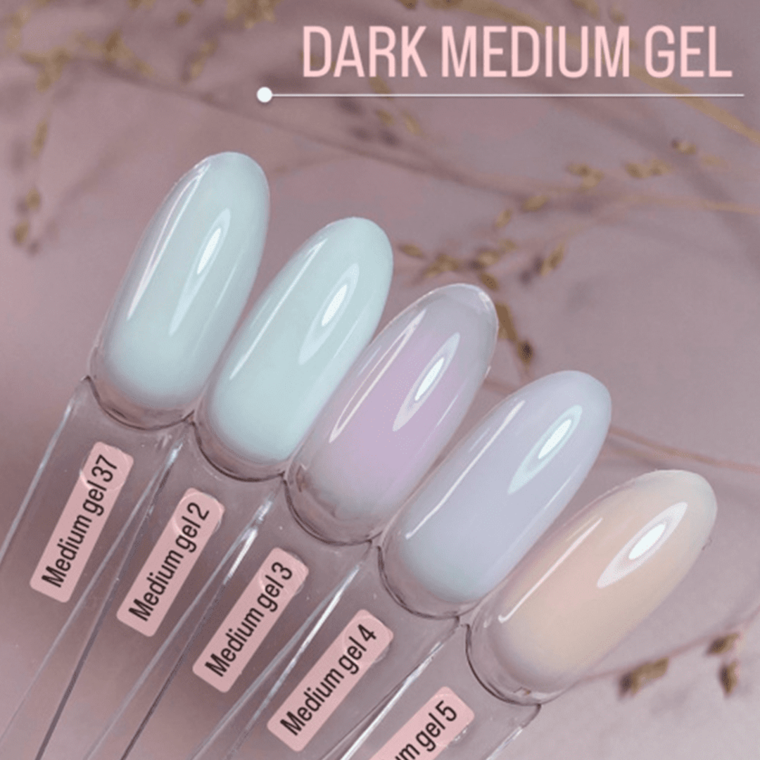 Гель для нарощення нігтів Dark Medium Gel №037 (молочний) 30 мл