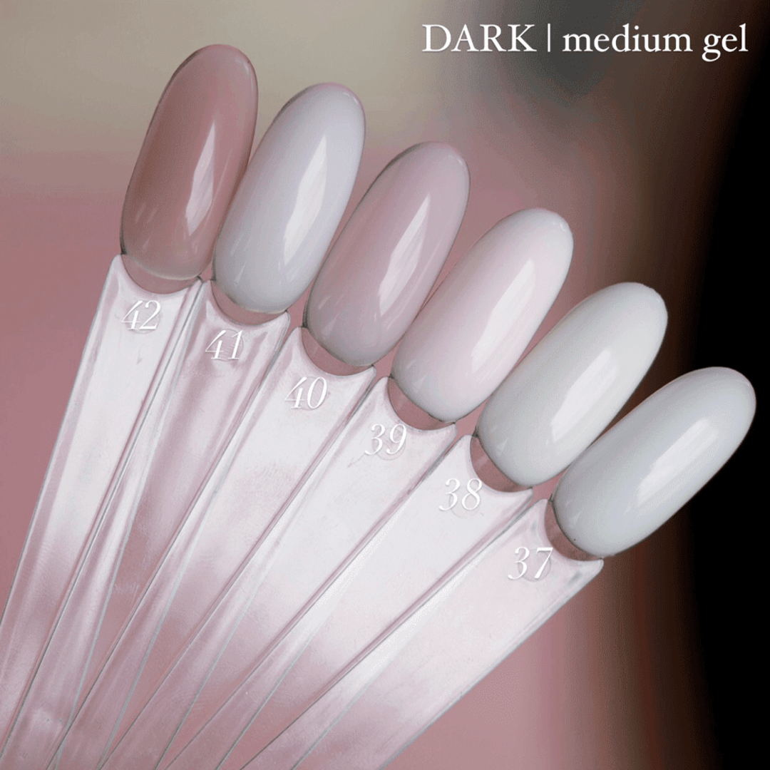 Гель для наращивания ногтей Dark Medium Gel №040 (бледно-розовый) 30 мл