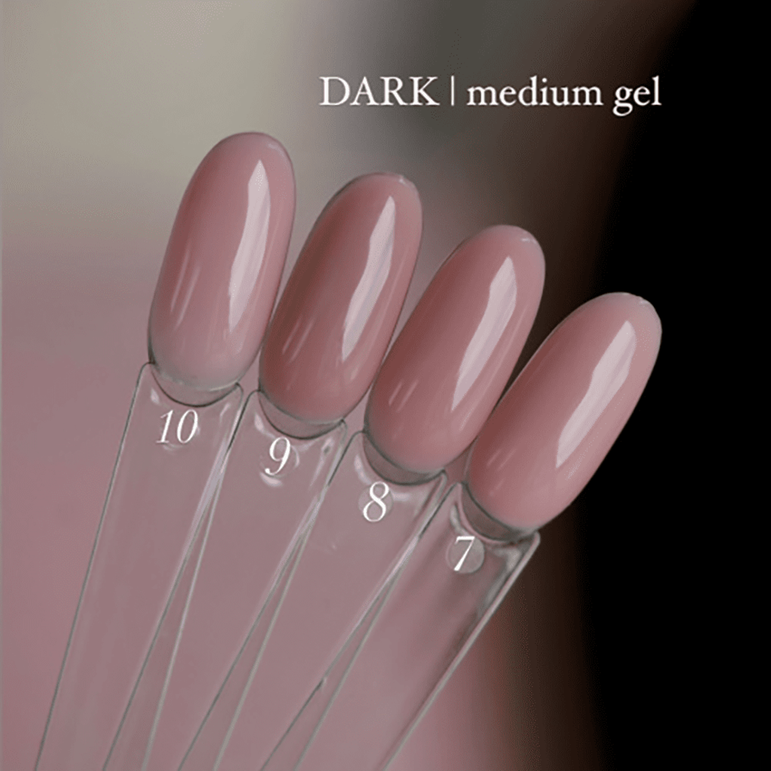 Гель для нарощення нігтів Dark Medium Gel №009 (темний беж) 15 мл