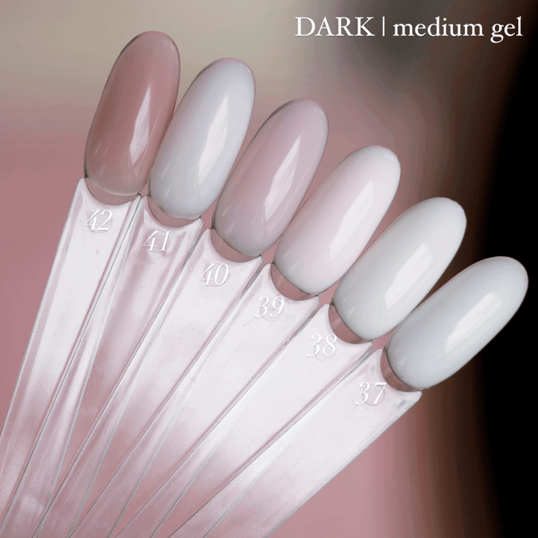 Гель для наращивания ногтей Dark Medium Gel №041 (молочно-розовый) 15 мл