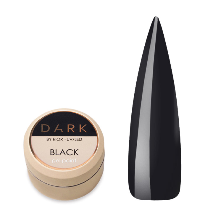 Гель фарба для дизайну Dark Gel Paint Black 5г