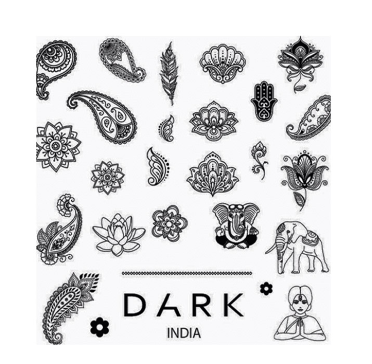 Пластина для стемпинга Dark India